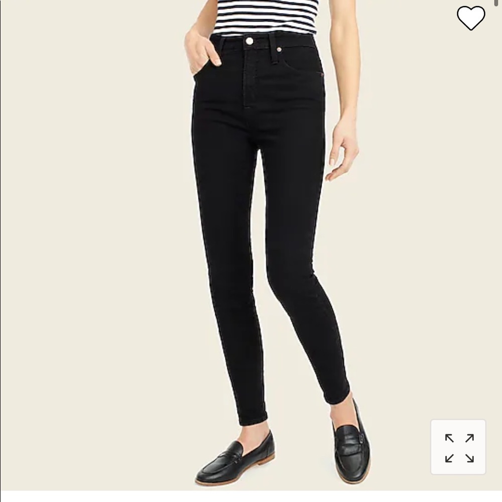 J Crew Toothpick black jeans BNWT